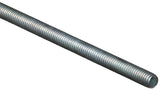 National Hardware N179-507 Threaded Rod, 5/16-18 Thread, 36 in L, A Grade, Steel, Zinc, UNC Thread