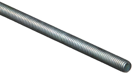 National Hardware N179-507 Threaded Rod, 5/16-18 Thread, 36 in L, A Grade, Steel, Zinc, UNC Thread