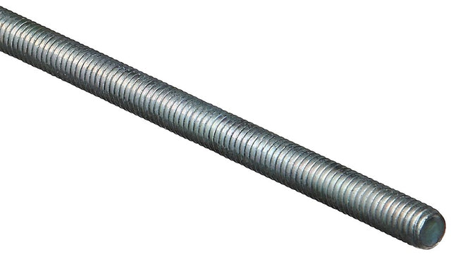 National Hardware N179-507 Threaded Rod, 5/16-18 Thread, 36 in L, A Grade, Steel, Zinc, UNC Thread