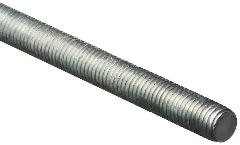National Hardware N179-531 Threaded Rod, 1/2-13 Thread, 36 in L, A Grade, Steel, Zinc, UNC Thread