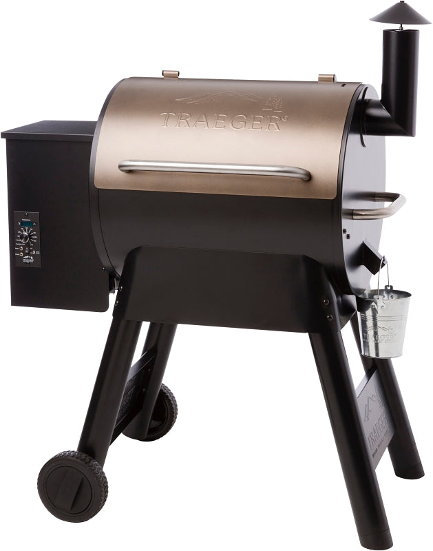 Traeger Pro 22 Series TFB57PZB Pellet Grill, 20,000 Btu, Steel Body, Bronze