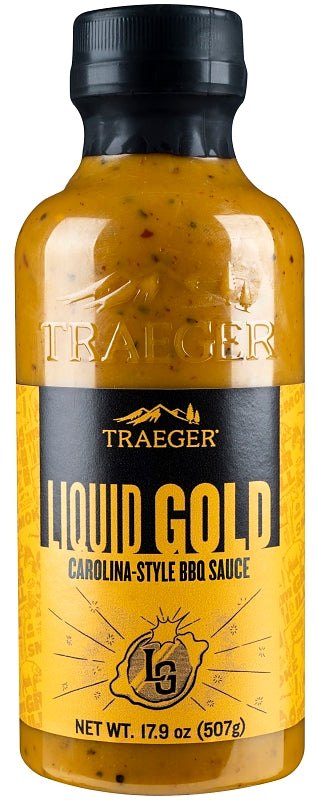 Traeger SAU049 Liquid Gold BBQ Sauce, Sweet, Tangy, 17.9 oz Bottle