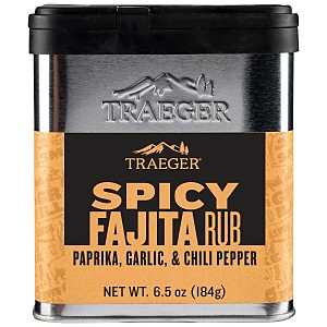 Traeger SPC217 Spicy Fajitas Rub, Savory, Spicy, 6.5 oz Tin, Pack of 6