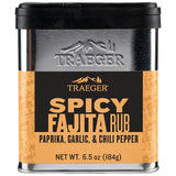 Traeger SPC217 Spicy Fajitas Rub, Savory, Spicy, 6.5 oz Tin, Pack of 6