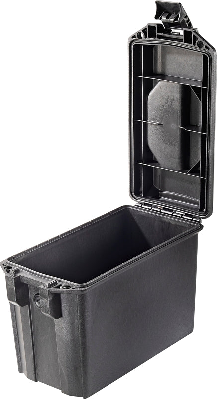 Pelican Vault Series VCV250-0010-BLK Ammo Case, 6.27 in L, 7.9 in W, 11.93 in H, ABS/Polyethylene, Black