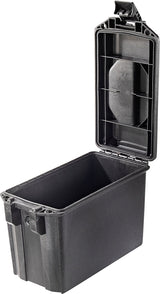Pelican Vault Series VCV250-0010-BLK Ammo Case, 6.27 in L, 7.9 in W, 11.93 in H, ABS/Polyethylene, Black