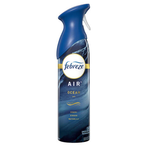 Febreze Air Ocean Breeze Scent Odor Eliminator 8.8 oz Aerosol, Pack of 6