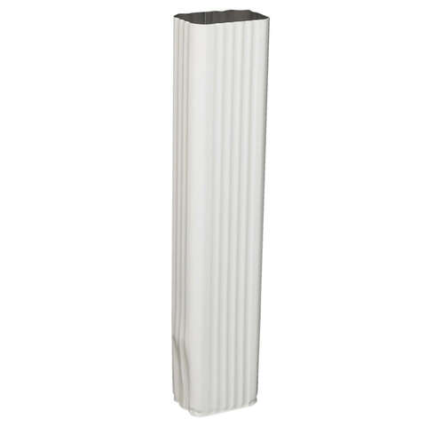 Amerimax 3 in. H X 4.25 in. W X 15 in. L White Aluminum K Downspout Extension