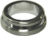 Danco 10520 Series Aerator Adapter, For: 15/16 Male Thread Devices, 15/16-27 x 55/64-27 in, Male, Brass, Chrome Plated