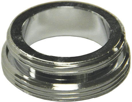 Danco 10520 Series Aerator Adapter, For: 15/16 Male Thread Devices, 15/16-27 x 55/64-27 in, Male, Brass, Chrome Plated
