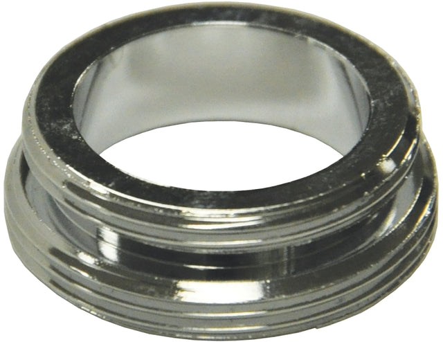 Danco 10520 Series Aerator Adapter, For: 15/16 Male Thread Devices, 15/16-27 x 55/64-27 in, Male, Brass, Chrome Plated