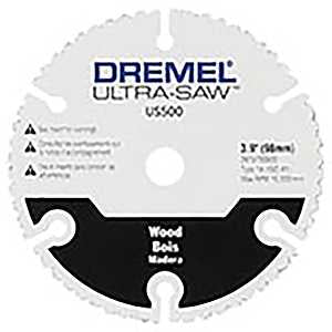 Dremel US500-01 Cutting Wheel, 4 in Dia, 0.3 in Thick, 3/8 in Arbor, Carbide Abrasive