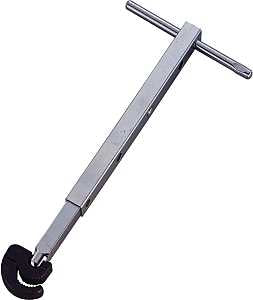 ProSource T148-3L Plug Wrench, 6 in L, Iron, Zinc Plated