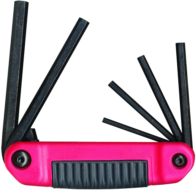 Eklind 25611 Hex Key Set, Includes: 5/32 to 3/8 in Keys, 6-Piece, Steel, Black