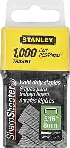 STANLEY TRA205T Staple, 29/64 in W Crown, 5/16 in L Leg, Galvanized