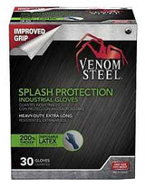 Venom Steel VEN6025 Gloves, One-Size, Latex, Powder-Free, 12 in L