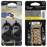 Nite Ize NCJ2-25-2R3 Cord Tightener, Plastic/Rubber, Black, For: 1/16 to 3/16 in Rope