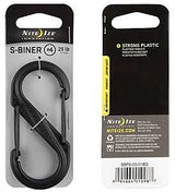 Nite Ize S-Biner Series SBP4-03-01BG Dual Carabiner, #4 Dia Ring, Plastic