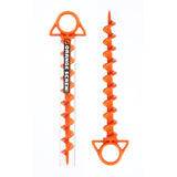 Nite Ize Orange Screw Series OSL-31-2R3 Ultimate Ground Anchor, Large, Polycarbonate, Orange
