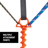 Nite Ize Orange Screw Series OSL-31-2R3 Ultimate Ground Anchor, Large, Polycarbonate, Orange
