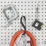 DUAL CARABINER PLASTIC BLK NO6