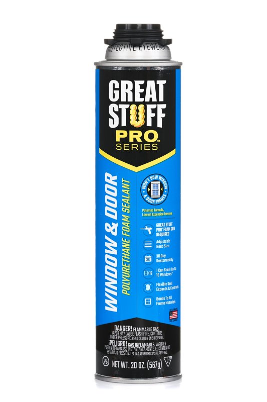 Great Stuff 187273 Foam Sealant, Yellow, 20 oz Can