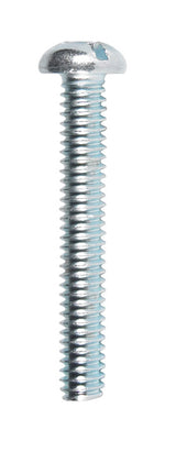 HILLMAN No. 1/4-20 X 1-3/4 in. L Combination Round Head Zinc-Plated Steel Machine Screws 100 pk