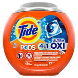 Tide PODS Ultra OXI Series 75075 Laundry Detergent, 43 Count, Original, Pack of 4