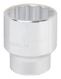Vulcan MT-SS6054 Drive Socket, 1-11/16 in Socket, 3/4 in Drive, 12-Point, Chrome Vanadium Steel, Chrome