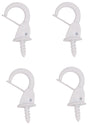 ProSource PH-122238-PS Cup Hook, 7/16 in Thread, 33 mm L, Zinc Alloy, White Painted