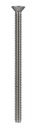 HILLMAN No. 10-24 X 3 in. L Phillips Flat Head Stainless Steel Machine Screws 50 pk