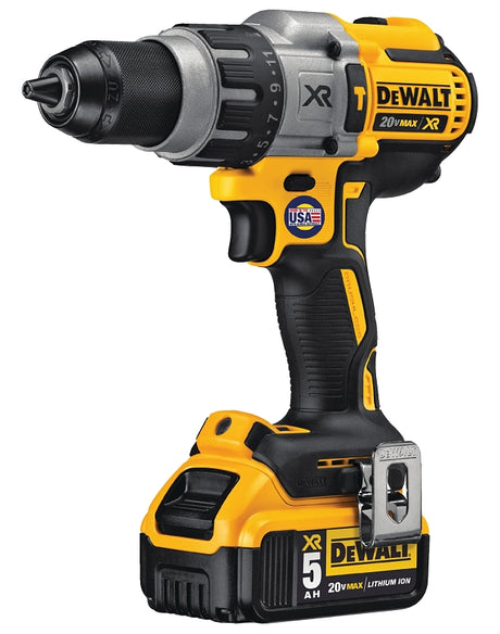 DEWALT XR 20V MAX Series DCD996P2 Hammer Drill Kit, Battery Included, 20 V, 5 Ah, 1/2 in Chuck, Ratcheting Chuck