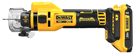 DEWALT DCE555D2 Drywall Cut-Out Tool Kit, Battery Included, 20 V, Keyless Chuck, 26,000 rpm Speed