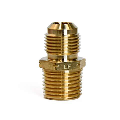 ATC 1/2 in. Flare X 1/2 in. D Male Brass Adapter, Pack of 5