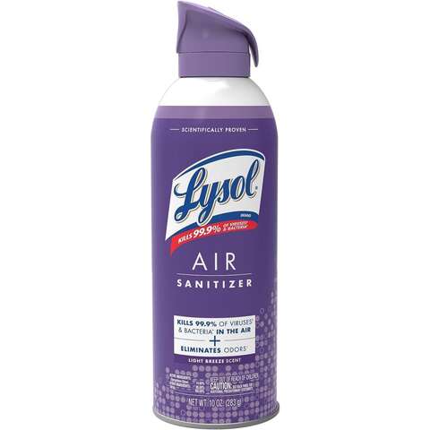 Lysol Light Breeze Scent Air Sanitizer 10 oz 1 pk, Pack of 6