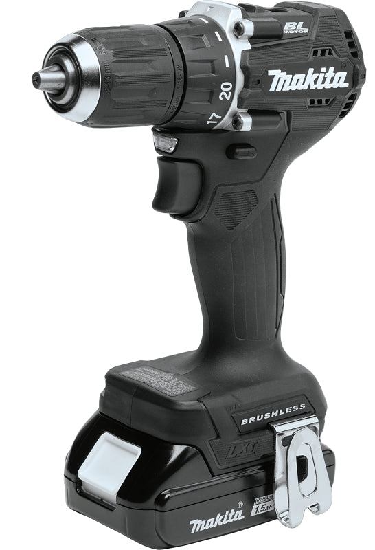 Makita LXT Series XFD15SY1B Sub-Compact Driver-Drill Kit, Battery Included, 18 V, 1.5 Ah, 1/2 in Chuck, Keyless Chuck