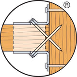 Simpson Strong-Tie 3.13 in. H X 1.56 in. W 18 Ga. Galvanized Steel Joist Hanger