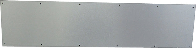 Schlage SC8400PA-619 8X34 Kick Plate, 34 in L, 8 in W, Aluminum, Satin Nickel