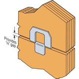 Simpson Strong-Tie Galvanized Silver Steel Panel Sheathing Clip For 1/2 1 pk