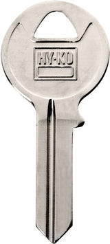Hy-Ko 11010AMH1 Key Blank, Brass, Nickel, For: American Cabinet, House Locks and Padlocks, AMH1 Key Number, Pack of 10