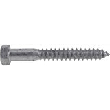 HILLMAN 1/2 in. X 4 in. L Hex Hot Dipped Galvanized Steel Lag Screw 25 pk
