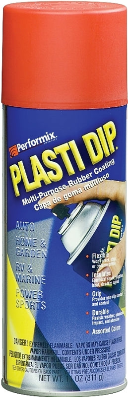 Plasti Dip 11201-6 Rubberized Spray Coating, Red, 11 oz, Can