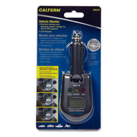 Calterm 12-24 V LED Battery Tester, Pack of 6