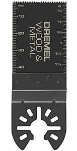 Dremel MM482 Oscillating Blade, 1-5/8 in D Cutting, Bi-Metal, Pack of 2