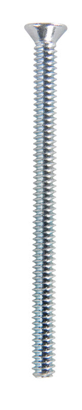 HILLMAN No. 6-32 X 2 in. L Phillips Flat Head Zinc-Plated Steel Machine Screws 100 pk
