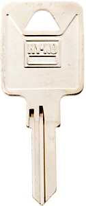 Hy-Ko 11010TM3 Key Blank, Brass, Nickel, For: Trimark Cabinet, House Locks and Padlocks, TM3 Key Number, Pack of 10