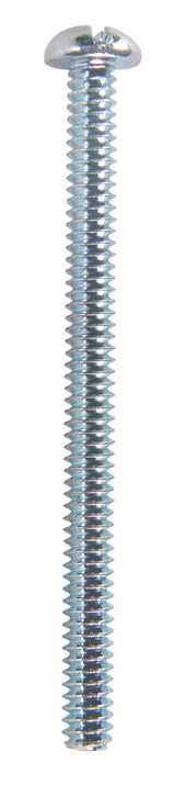 HILLMAN No. 10-24 X 2-1/2 in. L Combination Round Head Zinc-Plated Steel Machine Screws 100 pk