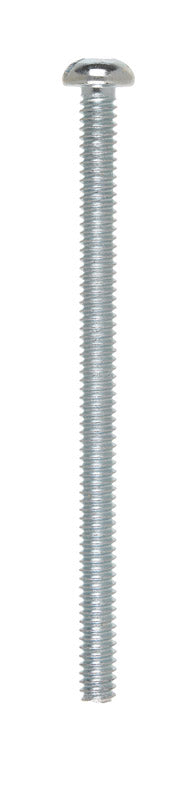 HILLMAN No. 10-24 X 3 in. L Combination Round Head Zinc-Plated Steel Machine Screws 100 pk