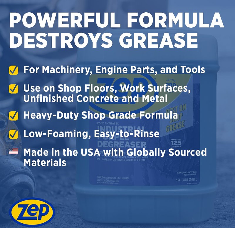 Zep R45815 Industrial Cleaner and Degreaser Concentrate, 5 gal, Drum, Liquid, Ether-Like, Purple