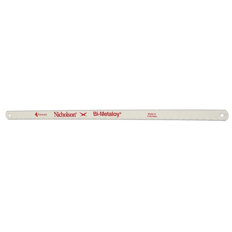 Crescent Nicholson Bi-Metaloy Series 62706N-2 Hand Hacksaw Blade, 1/2 in W, 12 in L, 14 TPI, Pack of 10
